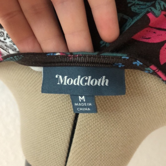 ModCloth stretchy Lemur-Print Dress - Picture 4 of 4